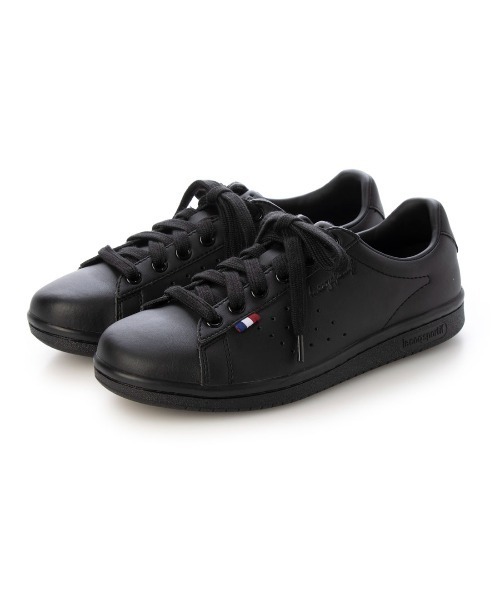 le coq sportif（ルコックスポルティフ）の「コートスタイルスニーカー（LAローランSL／LA ROLANDSL）（スニーカー・レディース・ブラック/杢グレー/ブルー系その他/シルバー系その他4/ホワイト系その他/シルバー系その他3/ブラック×ブラック・23cm/23.5cm/24cm/24.5cm/25cm/22.5cm）」の3枚目の写真