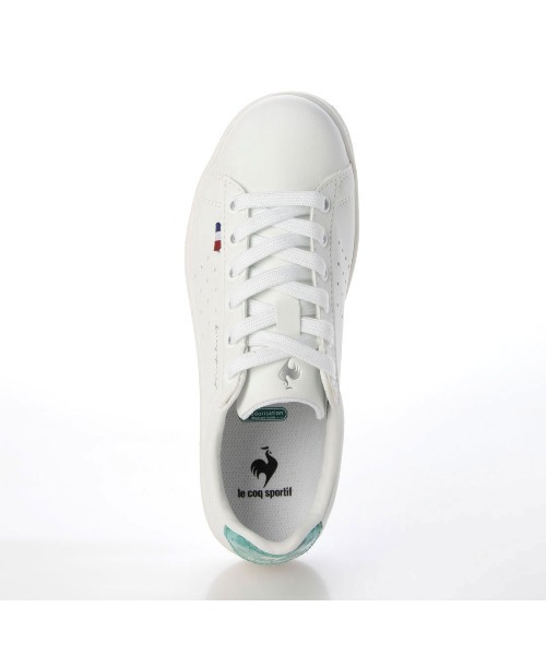 le coq sportif（ルコックスポルティフ）の「コートスタイルスニーカー（LAローランSL／LA ROLANDSL）（スニーカー・レディース・ブラック/杢グレー/ブルー系その他/シルバー系その他4/ホワイト系その他/シルバー系その他3/ブラック×ブラック・23cm/23.5cm/24cm/24.5cm/25cm/22.5cm）」の11枚目の写真