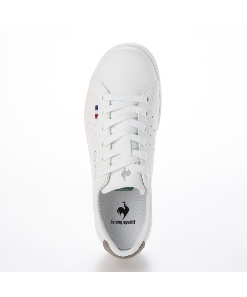 le coq sportif（ルコックスポルティフ）の「コートスタイルスニーカー（LAローランSL／LA ROLANDSL）（スニーカー・レディース・ブラック/杢グレー/ブルー系その他/シルバー系その他4/ホワイト系その他/シルバー系その他3/ブラック×ブラック・23cm/23.5cm/24cm/24.5cm/25cm/22.5cm）」の15枚目の写真