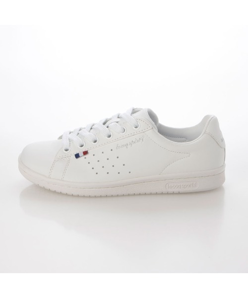 le coq sportif（ルコックスポルティフ）の「コートスタイルスニーカー（LAローランSL／LA ROLANDSL）（スニーカー・レディース・ブラック/杢グレー/ブルー系その他/シルバー系その他4/ホワイト系その他/シルバー系その他3/ブラック×ブラック・23cm/23.5cm/24cm/24.5cm/25cm/22.5cm）」の20枚目の写真