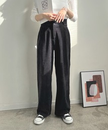 ハイウエストコーデュロイスラックス