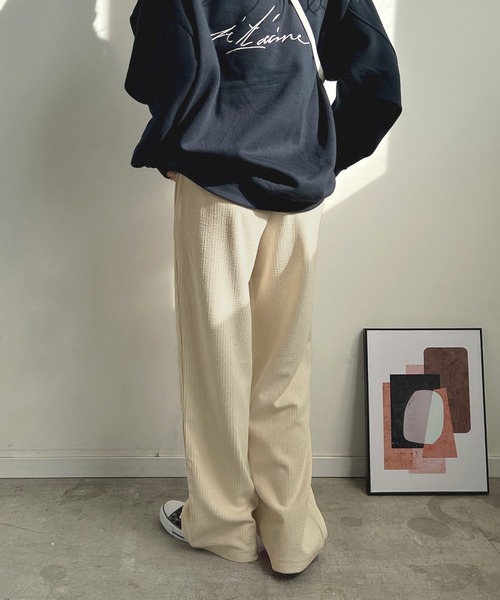 Futier land（フューティアランド）の「ハイウエストコーデュロイスラックス（スラックス・レディース・ブラック/ブラウン/アイボリー・MEDIUM/LARGE）」の17枚目の写真