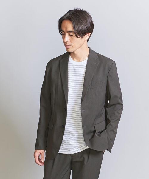 BEAUTY&YOUTH UNITED ARROWS(ビューティーアンドユースユナイテッドアローズ)の「リサイクル カルゼ 2ボタン ジャケット【セットアップ対応】(テーラードジャケット・メンズ・ネイビー/オリーブ/ブラック・S/M/L/XL)」の8枚目の写真