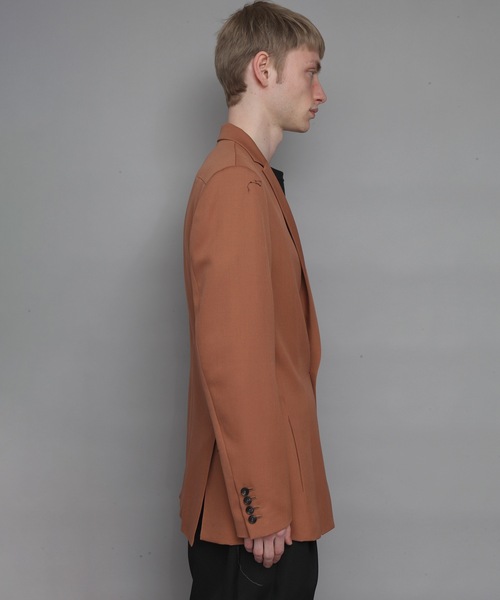 ato（アトウ）の「HARU-KING WOOL DARTS JACKET（テーラードジャケット・メンズ・ブラック/ダークオレンジ・44/46/48）」の4枚目の写真