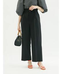 Te chichi | 麻調ワイドフルレングスパンツ（セットアップ可）(その他パンツ)