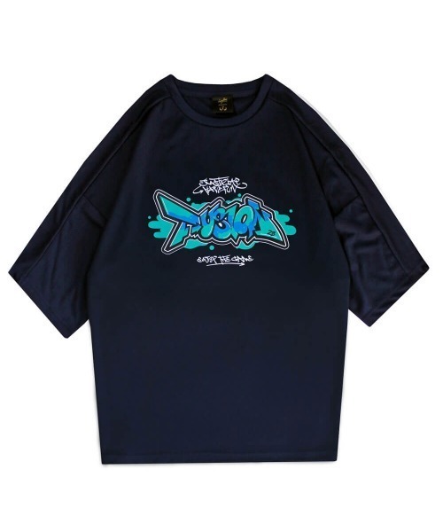 Leyline（レイライン）の「【Leyline】Fusion grafitti tee（Tシャツ/カットソー・メンズ・ネイビー/ホワイト・MEDIUM/X-LARGE/LARGE）」の9枚目の写真