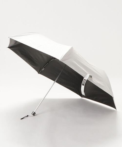 Waterfront（ウォーターフロント）の「晴雨兼用　サンシェイド無地 55（折りたたみ傘・レディース・ホワイト/ダークネイビー/ブラック/ライトピンク・FREE）」の5枚目の写真