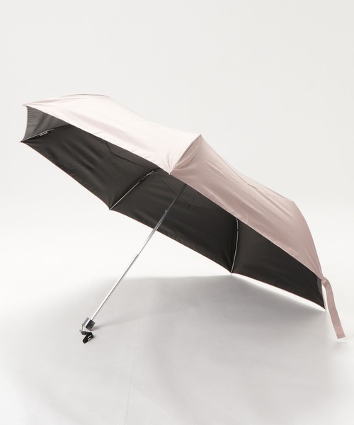 Waterfront（ウォーターフロント）の「晴雨兼用　サンシェイド無地 55（折りたたみ傘・レディース・ホワイト/ダークネイビー/ブラック/ライトピンク・FREE）」の7枚目の写真