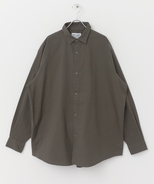 FORK&SPOON(フォークアンドスプーン)の「FORK&SPOON スナップボタンシャツ(シャツ/ブラウス・メンズ・ブルー系その他/チャコールグレー・4/5)」の1枚目の写真