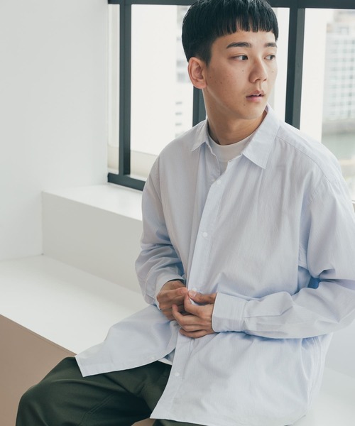 FORK&SPOON(フォークアンドスプーン)の「FORK&SPOON スナップボタンシャツ(シャツ/ブラウス・メンズ・ブルー系その他/チャコールグレー・4/5)」の3枚目の写真