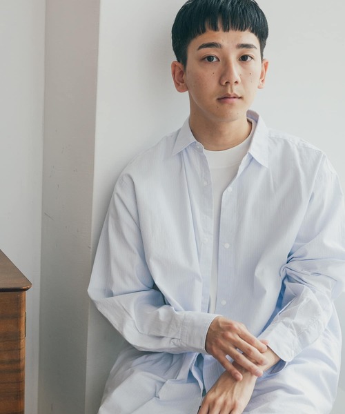 FORK&SPOON(フォークアンドスプーン)の「FORK&SPOON スナップボタンシャツ(シャツ/ブラウス・メンズ・ブルー系その他/チャコールグレー・4/5)」の4枚目の写真