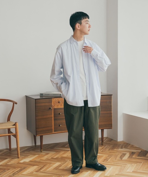 FORK&SPOON(フォークアンドスプーン)の「FORK&SPOON スナップボタンシャツ(シャツ/ブラウス・メンズ・ブルー系その他/チャコールグレー・4/5)」の6枚目の写真