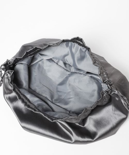 mysty woman（ミスティウーマン）の「チュール＊サテンキンチャクBAG 907138（ハンドバッグ・レディース・オフホワイト/ブラック/ブルー系その他・FREE）」の20枚目の写真