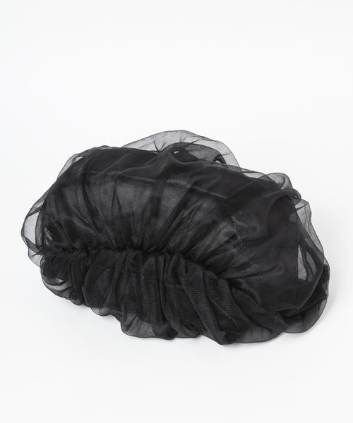 mysty woman（ミスティウーマン）の「チュール＊サテンキンチャクBAG 907138（ハンドバッグ・レディース・オフホワイト/ブラック/ブルー系その他・FREE）」の14枚目の写真