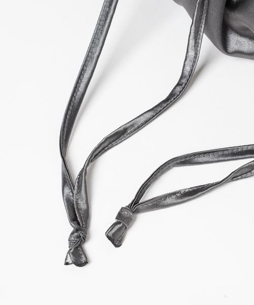 mysty woman（ミスティウーマン）の「チュール＊サテンキンチャクBAG 907138（ハンドバッグ・レディース・オフホワイト/ブラック/ブルー系その他・FREE）」の21枚目の写真