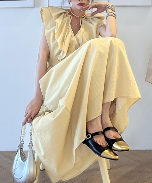 Rene♡肌馴染みの良いお色のワンピース♡美品です リアルスタイル REAL STYLE ワンピース レディース ロング