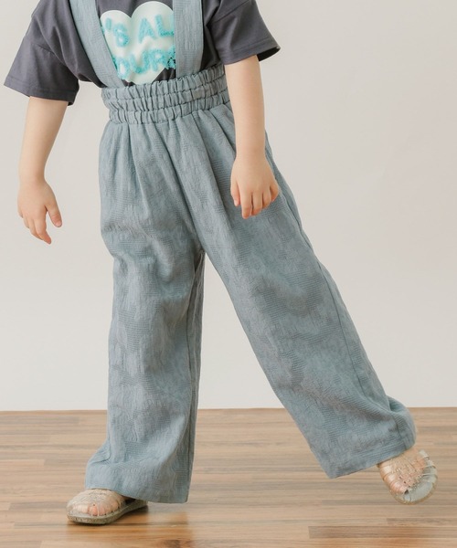 BAYFLOW（ベイフロー）の「[取り外し可能！紐付き]2WAYサロペット(KIDS)（サロペット/オーバーオール・キッズ・ベージュ/ブルー/ブラック・120cm/140cm/130cm/110cm）」の3枚目の写真