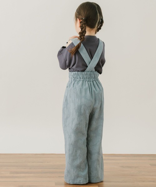BAYFLOW（ベイフロー）の「[取り外し可能！紐付き]2WAYサロペット(KIDS)（サロペット/オーバーオール・キッズ・ベージュ/ブルー/ブラック・120cm/140cm/130cm/110cm）」の6枚目の写真