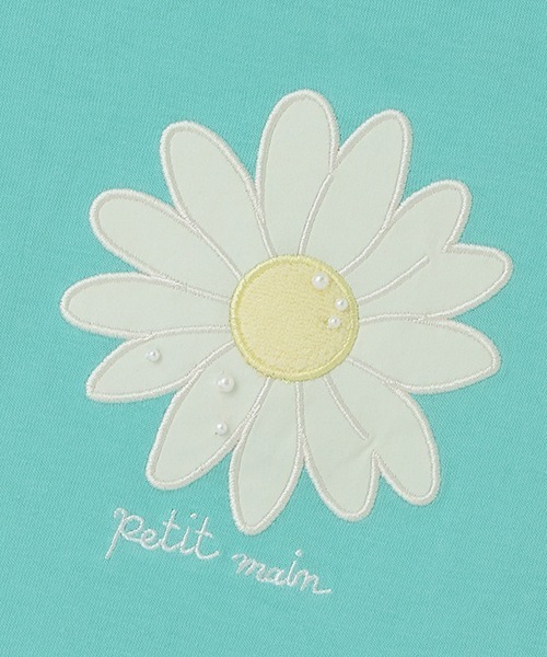 petit main（プティマイン）の「【接触冷感/リンク】モチーフ半袖Tシャツ（Tシャツ/カットソー・キッズ・ライトグレー/エメラルド/オフホワイト/ブラック/ピンク・100cm/110cm/130cm/90cm/120cm/80ｃｍ）」の10枚目の写真
