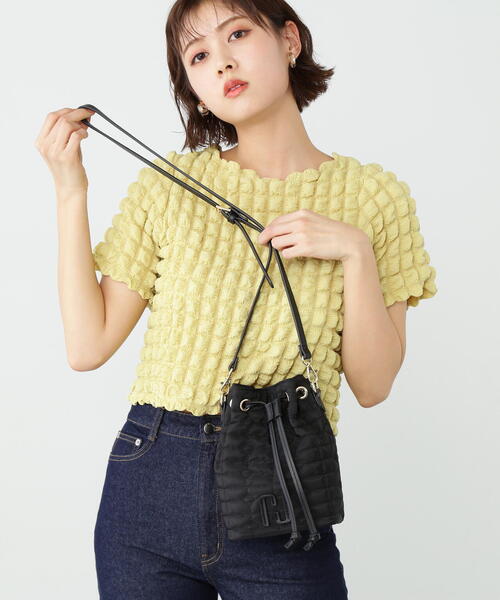 JILL by JILL STUART（ジルバイジルスチュアート）の「◇ＣＩＴＹポシェット（ショルダーバッグ・レディース・ピンク/ブラック/パープル・FREE）」の6枚目の写真