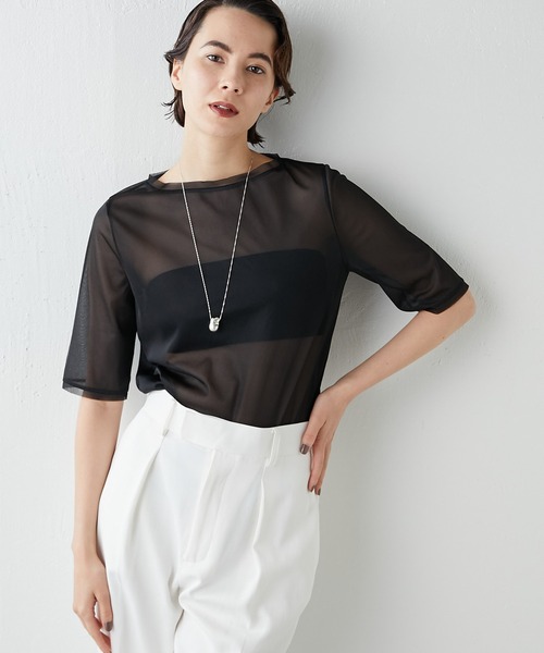 半袖シアープルオーバー