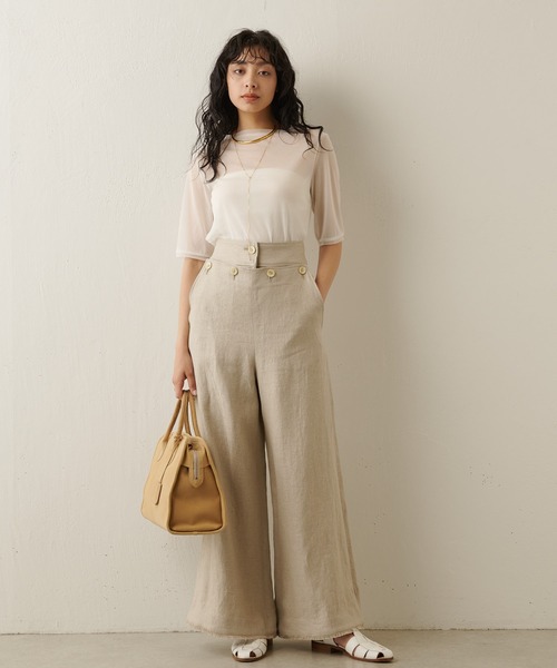 半袖シアープルオーバー