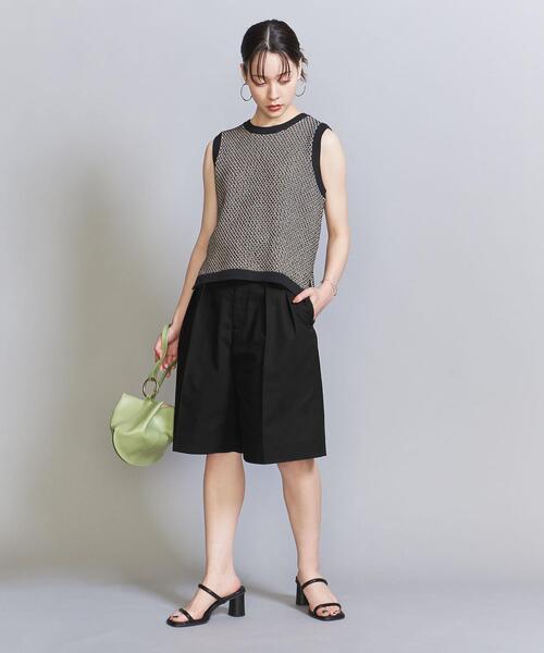 BEAUTY&YOUTH UNITED ARROWS（ビューティーアンドユースユナイテッドアローズ）の「コットンポリエステル グルカ ショートパンツ -ウォッシャブル-（その他パンツ・レディース・オフホワイト/ブラック・S/M）」の7枚目の写真