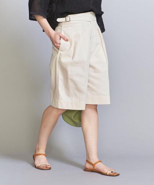 BEAUTY&YOUTH UNITED ARROWS（ビューティーアンドユースユナイテッドアローズ）の「コットンポリエステル グルカ ショートパンツ -ウォッシャブル-（その他パンツ・レディース・オフホワイト/ブラック・S/M）」の8枚目の写真