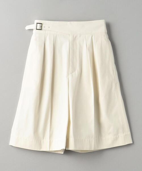 BEAUTY&YOUTH UNITED ARROWS（ビューティーアンドユースユナイテッドアローズ）の「コットンポリエステル グルカ ショートパンツ -ウォッシャブル-（その他パンツ・レディース・オフホワイト/ブラック・S/M）」の4枚目の写真