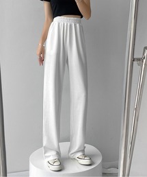 ハイウエスト ワイドスウェットパンツ
