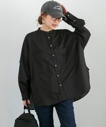 ダブルポケットバックロングシャツ