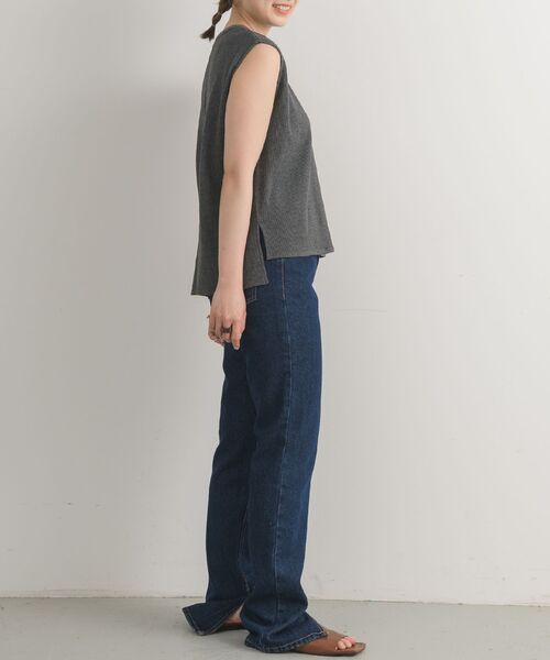 Kari & lili（カウリアンドリィリィ）の「ワッフルノースリTOPS（Tシャツ/カットソー・レディース・ホワイト系その他/ライトグレー・FREE）」の8枚目の写真