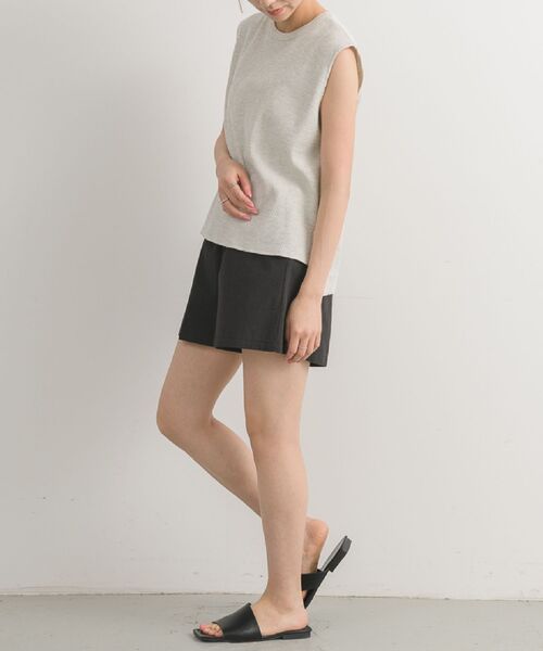 Kari & lili（カウリアンドリィリィ）の「ワッフルノースリTOPS（Tシャツ/カットソー・レディース・ホワイト系その他/ライトグレー・FREE）」の17枚目の写真