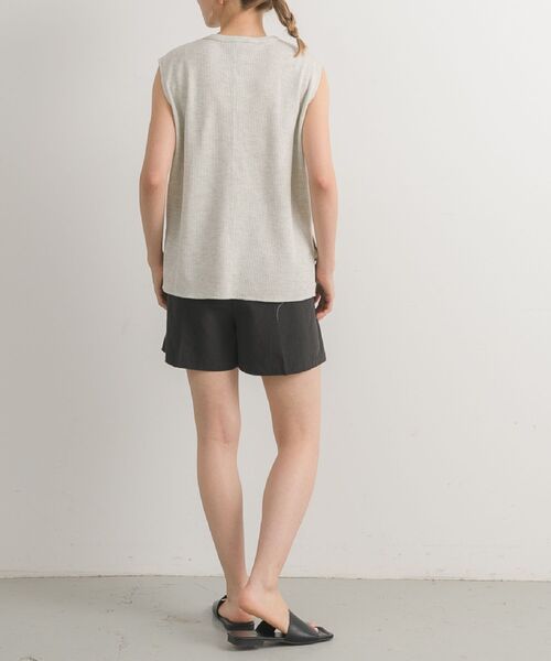 Kari & lili（カウリアンドリィリィ）の「ワッフルノースリTOPS（Tシャツ/カットソー・レディース・ホワイト系その他/ライトグレー・FREE）」の18枚目の写真