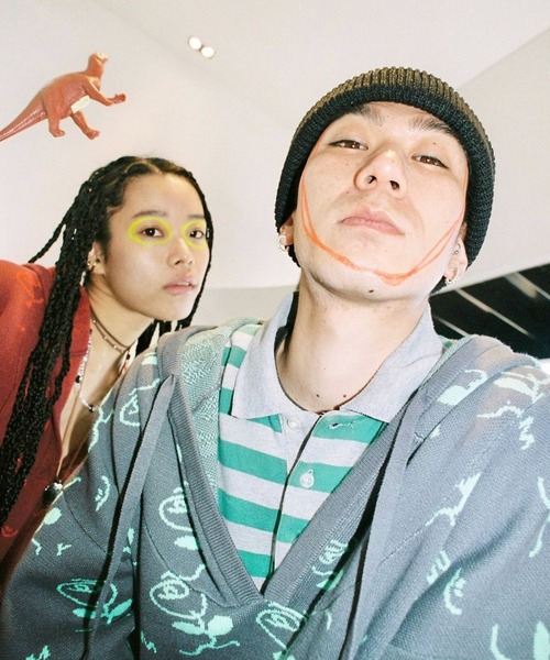 ZOZO（ゾゾ）の「Rose Thief Nit Hoodie（その他トップス・レディース・レッド/グリーン・S/L）」の4枚目の写真