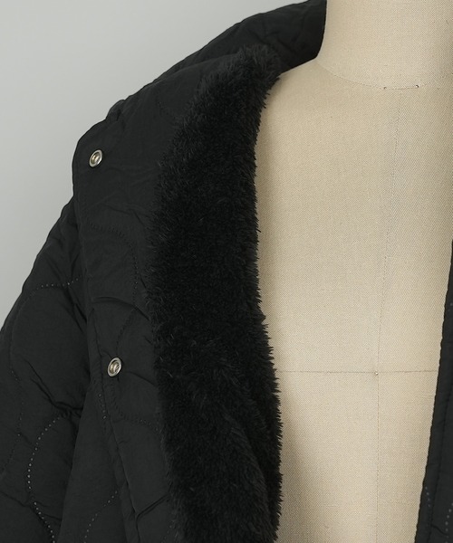 c.u.l（シーユーエル）の「オーバーサイズ キルティング モンスター ジャケット culw530（ダウンジャケット/コート・レディース・ホワイト/ベージュ/ブラック/イエロー・L/M/XL）」の9枚目の写真