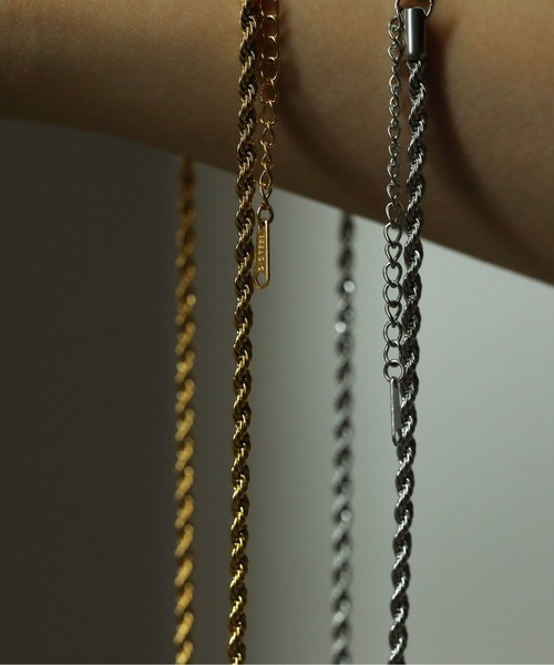 ORLEAN（オルレアン）の「【ORLEAN】 シンプルロープチェーンネックレス サージカルステンレス ユニセックス（ネックレス・レディース・ゴールド/シルバー・フリー）」の6枚目の写真