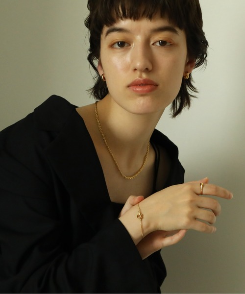 ORLEAN（オルレアン）の「【ORLEAN】 シンプルロープチェーンネックレス サージカルステンレス ユニセックス（ネックレス・レディース・ゴールド/シルバー・フリー）」の4枚目の写真