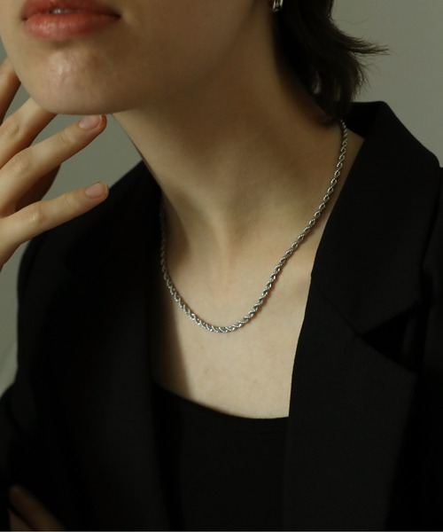 ORLEAN（オルレアン）の「【ORLEAN】 シンプルロープチェーンネックレス サージカルステンレス ユニセックス（ネックレス・レディース・ゴールド/シルバー・フリー）」の5枚目の写真