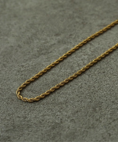 ORLEAN（オルレアン）の「【ORLEAN】 シンプルロープチェーンネックレス サージカルステンレス ユニセックス（ネックレス・レディース・ゴールド/シルバー・フリー）」の9枚目の写真