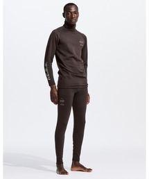 556.556 FCRB UNDER 黒 Lタイツbristolレギンス FCRB（ブリストル）UNDER LAYER TIGHTS レギンス 黒色 S