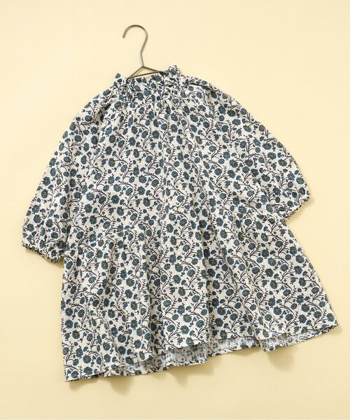 BREEZE（ブリーズ）の「モックネック総柄ワンピース（ワンピース・キッズ・アイボリー/ミント/マスタード/レッド・80/90/100/110/120/130/140）」の2枚目の写真