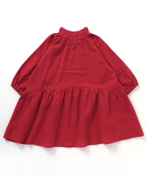 BREEZE（ブリーズ）の「モックネック総柄ワンピース（ワンピース・キッズ・アイボリー/ミント/マスタード/レッド・80/90/100/110/120/130/140）」の19枚目の写真