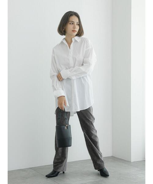 Te chichi（テチチ）の「ブロードチュニックシャツ（シャツ/ブラウス・レディース・ベージュ/オフホワイト/ブルー・F）」の5枚目の写真