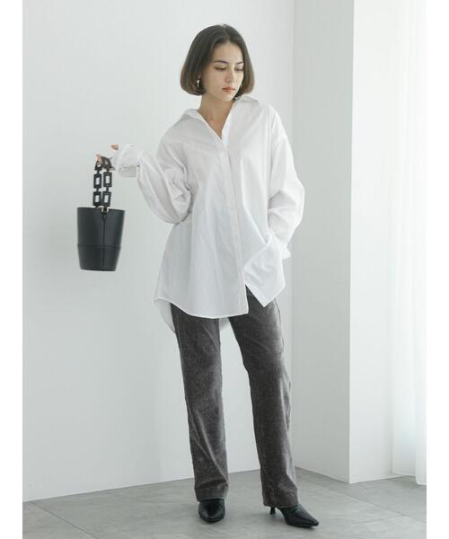 Te chichi（テチチ）の「ブロードチュニックシャツ（シャツ/ブラウス・レディース・ベージュ/オフホワイト/ブルー・F）」の6枚目の写真