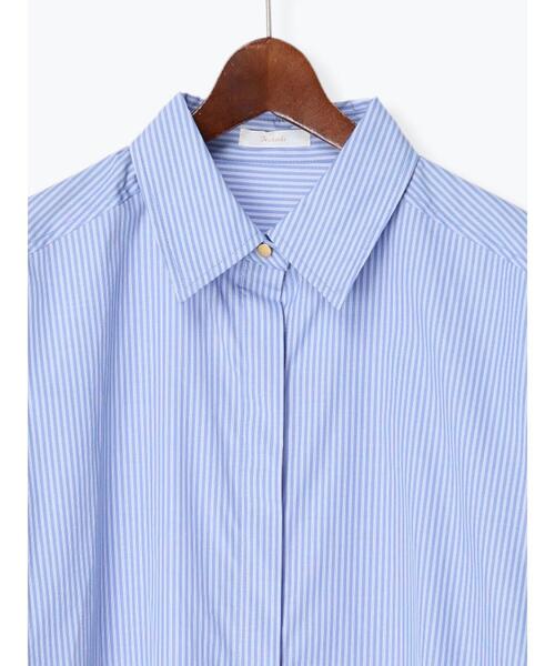 Te chichi（テチチ）の「ブロードチュニックシャツ（シャツ/ブラウス・レディース・ベージュ/オフホワイト/ブルー・F）」の18枚目の写真