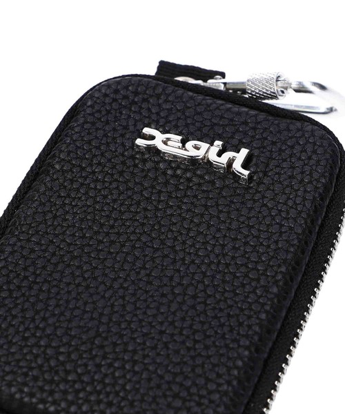X-girl（エックスガール）の「FAUX LEATHER MULTI CARD CASE（カードケース・レディース・ブラック/シルバー・ONE SIZE）」の4枚目の写真