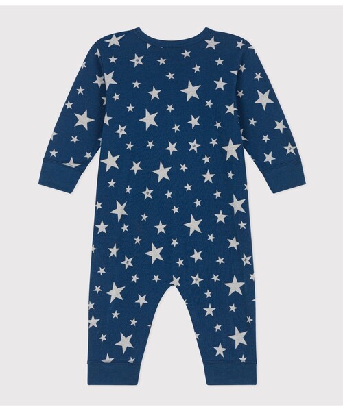 PETIT BATEAU(プチバトー)の「プリント足なしロンパース(ロンパース・キッズ・ブルー/ホワイト系その他・6MONTH/3MONTH/12MONTH)」の6枚目の写真