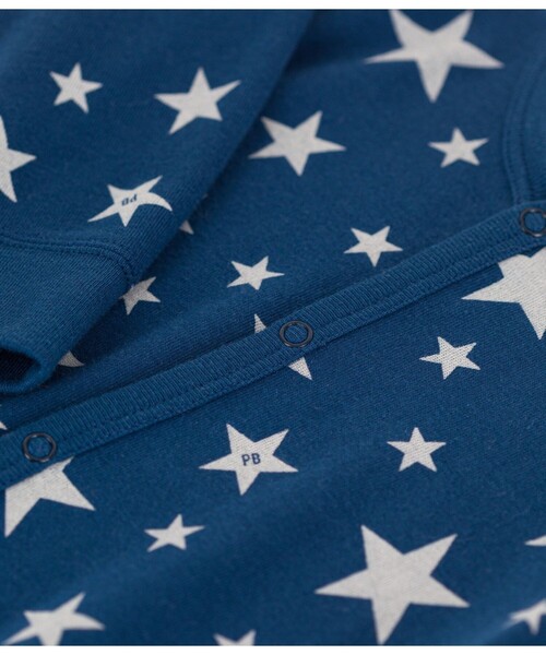 PETIT BATEAU(プチバトー)の「プリント足なしロンパース(ロンパース・キッズ・ブルー/ホワイト系その他・6MONTH/3MONTH/12MONTH)」の7枚目の写真