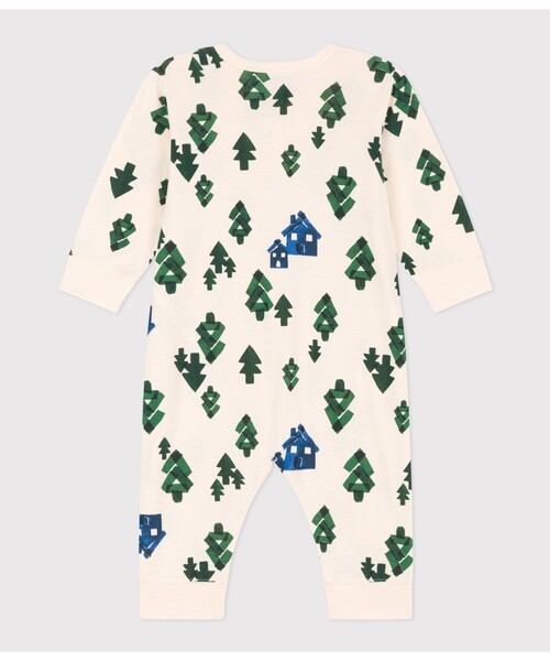 PETIT BATEAU(プチバトー)の「プリント足なしロンパース(ロンパース・キッズ・ブルー/ホワイト系その他・6MONTH/3MONTH/12MONTH)」の8枚目の写真